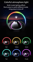 Adaptateur 7 couleurs, kit voiture mains libres stéréo, lecteur MP3, récepteur musical sans fil TF 5.4 BT, audio auxiliaire 3,5 mm pour voiture, TV, casque