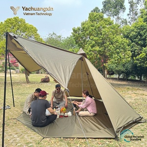 Extended Type Tent Polyester Oxford Cloth Rainproof Windproof Sun Proof UV Protection Double Layer Three Season Outdoor - Product Image 5