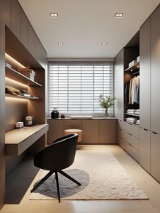 Armoire de luxe italienne moderne sur mesure, dressing personnalisé avec zone de suspension ouverte - Product Image 1