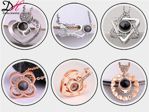 Novità 2024 Collana Cuore con Messaggio in 100 Lingue 'TI AMO' Ricordo d'<span class=keywords><strong>Amore</strong></span> - Product Image 3