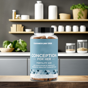 Mới đến privite nhãn rụng trứng và hỗ trợ sinh sản viên nang chay chăm sóc sức khỏe bổ sung thụ thai cho cô ấy - Product Image 2