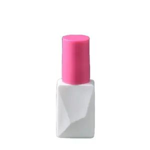 Оптовая продажа на заказ, 5 мл, 8 мл, 15 мл, белая стеклянная бутылка с уплотнением, пустая бутылка для УФ-гель для ногтей с крышкой, упаковка для косметики