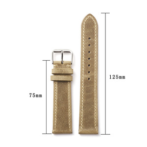 <span class=keywords><strong>Bracelet</strong></span> de montre pour hommes de luxe italien fait à la main <span class=keywords><strong>bracelet</strong></span> en <span class=keywords><strong>cuir</strong></span> de vachette véritable lisse 22mm 20mm 18mm à dégagement rapide pour <span class=keywords><strong>Apple</strong></span> <span class=keywords><strong>Watch</strong></span> - Product Image 2