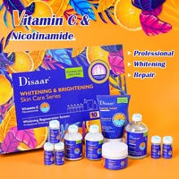 Ensemble de crèmes pour le visage éclaircissantes et blanchissantes professionnelles Disaar à la vitamine C et à la nicotinamide, série de soins de la peau, ensemble de 10 pièces, étiquette privée