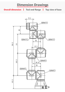 Faradyi öncü teknolojik gelişmeler masaüstü yük uygulamaları için 150W 6 eksenli endüstriyel robotik kol - Product Image 4