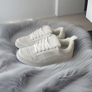 Zapatillas Blancas de Plataforma de Alta Gama para Hombre y Mujer, Hechas a Medida, de Cuero Genuino, Antideslizantes, Siempre a la Moda - Product Image 1