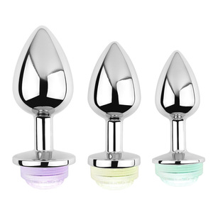 Tapón Anal <span class=keywords><strong>de</strong></span> Metal con <span class=keywords><strong>Luces</strong></span> LED <span class=keywords><strong>de</strong></span> Alta Calidad, Tapón Anal con Control Remoto que Cambia <span class=keywords><strong>de</strong></span> Color y se Ilumina - Product Image 3