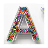 1set 25cm Height Clear Acrylic Fillable Letter English Alphabet Weddin –  Arer Store
