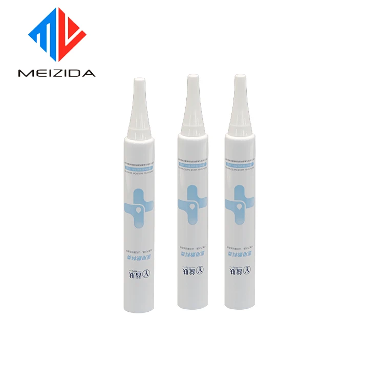 Custom 10g 15g 20g 30g PE Tubes Packaging With Tip Cap Materials Ointment Medical Gel Autoclave Tube