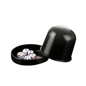 Custom Logo Round Sets PP Plastic KTV Hotel Advertising Dice Cup & <b>Box</b> Wholesale Promotional <b>Party</b> Supplies - Product Image 2