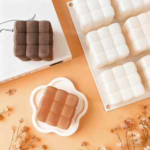 6-trong-1 hương liệu nến Mousse Bánh sô cô la tự làm công cụ xếp li sofa phân khối Silicone khuôn thực phẩm cấp Silicone khuôn - Product Image 6