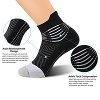 Chaussettes de sport à compression avec logo personnalisé, soutien de la cheville, OEM ODM, respirantes, pour la course à pied, le basketball, la gym, la remise en forme