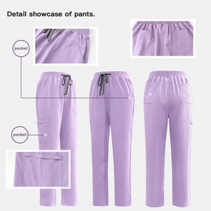Divise Ospedaliere Personalizzabili per Medici, Infermieri, Dentisti e Operatori Estetici - Set di Camici Medici Unisex Traspiranti in Tessuto Elastico per Tutte le Stagioni - Product Image 5