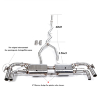 Échappement Catback en Acier Inoxydable 304 pour Mercedes-AMG GLE53 W167 3.0T 2020-2026, Système de Silencieux à Commande de Soupape OEM Original