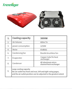 Unidad de Aire Acondicionado Universal de 12v 24v para Excavadora, Camión, Autobús, Tractor, Modelo EAC002.T23.01 - Product Image 2