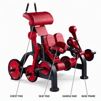 Machine à flexions des jambes à genoux allongés, équipement de gym commercial pour l'entraînement des muscles des ischio-jambiers et des fessiers