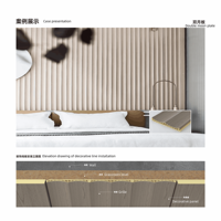 Panel de Revestimiento Decorativo Moderno para Pared Interior, Rejilla, Canal, Rejilla Acústica, Tablero Acanalado para Pared Exterior