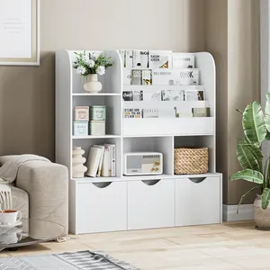 <span class=keywords><strong>Bibliothèque</strong></span> Cube blanche Avec une apparence simple mais une fonction polyvalente étagère standard blanche - Product Image 3