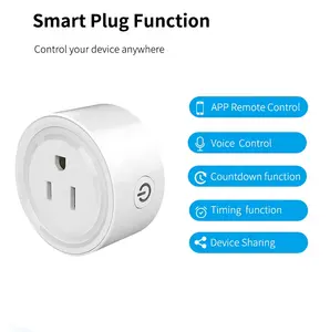 Overeenstemming Eu Uk Au Vs Outlet Standaard Thuis Elektrische Afstandsbediening Draadloze Mini Socket Werken Met Alexa App Wifi Smart plug