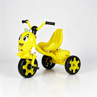 Tricycle en plastique pour enfants avec pédales, musique, lumières, dessins animés, paniers de rangement, jouet à roulettes pour l'extérieur, 3-6 ans, garçons et filles, personnalisable