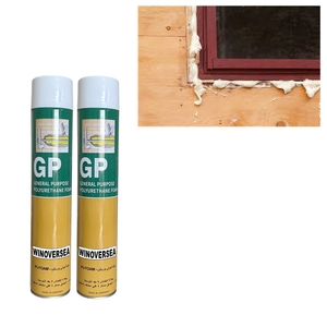 Sellador de construcción de aislamiento de espuma de poliuretano de expansión rentable de alta calidad, embalaje de aislamiento de espuma de PU, aerosol de espuma de PU - Product Image 1