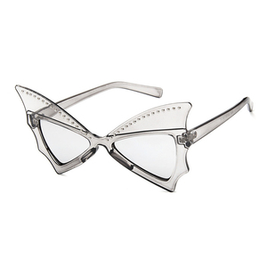 Occhiali da Sole di Alta Moda con Design a Farfalla, Decorazione in Metallo e Rivetti, Occhiali da Sole Stile <span class=keywords><strong>Cat</strong></span> <span class=keywords><strong>Eye</strong></span> per Donne - Product Image 3