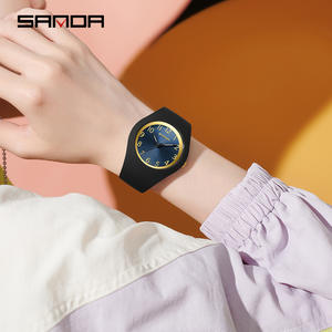 Reloj de Cuarzo SANDA 6186, Simple y Elegante para Estudiantes, Ligero, con Correa de Silicona, Ideal para Niños y Niñas - Product Image 4