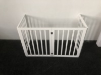Porte autoportante pour animaux de compagnie pour escaliers, panneaux de porte pour animaux de compagnie, barrière intérieure décorative pour animaux de compagnie avec dessus arqué pour porte d'escalier SmallDog