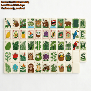 XFL Factory - Juego de Mahjong de Lujo Personalizado, 160 Fichas Mahjongg Masters, Estilo Americano Palm Royale, 4 Capas, para Regalos Exclusivos - Product Image 1