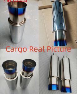 HK * S ท่อสเตนเลสสตีล76มม. + SS201ท่อไอเสียไทเทเนียม - Product Image 6