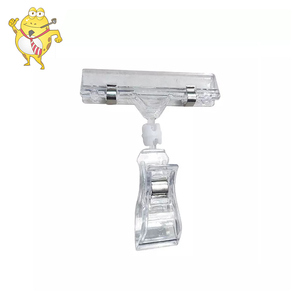 Laohama siêu thị nhựa nhỏ <span class=keywords><strong>Pop</strong></span> hai mặt giá tag nhãn dấu hiệu chủ hiển thị Clip - Product Image 5