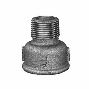 No. 246 Cast Iron Reduction Coupling Female x Male (M4) BSPT Standard Galvanised 3\" x 2 1/2\" Gröditz Fittings A.L. PN16