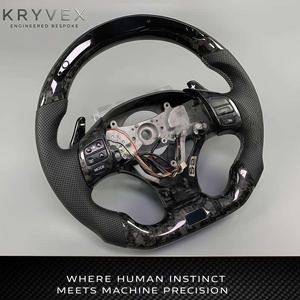 <span class=keywords><strong>Volant</strong></span> en cuir et fibre de carbone Kryvex pour Lexus IS250/LS460/LS600h 2007-2012, intérieur personnalisé - Product Image 5