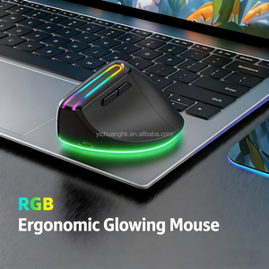Ratón Inalámbrico Ergonómico Vertical 8D de Modo Dual con Retroiluminación RGB para Computadora, Portátil, Tableta y PC - Product Image 2