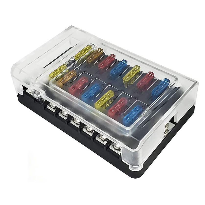 Manufacturers Wholesale Custom 12 way Marine ATP/ATO/ATC Blade Fuse Block