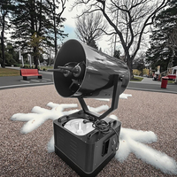 Canon à neige électrique à double buse 3500W avec tête oscillante, lumière RGB, canal DMX, pour événements intérieurs/extérieurs, scène, télécommande