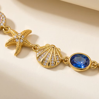 Pulsera de Acero Inoxidable con Dije de Estrella en Oro de 18K J&D, Cadena Ajustable con Circonita Blanca, Joyería Clásica, Minimalista, Moderna y Elegante, Regalo