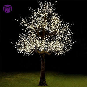 Árbol de Luz LED con Flores de Cerezo Artificiales para Decoración de Jardín, Paisajes y Festivales al Aire Libre con Brillo Rosa Suave - Product Image 2