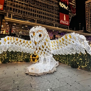 Escultura Decorativa Luminosa LED Personalizada 2026, con Forma de Pájaro, Águila o Halcón, para Exteriores, Parques, Centros Comerciales, Paisajes Navideños - Product Image 1