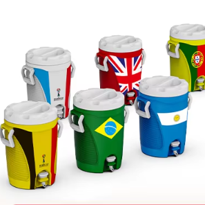 LIHENG Distributeur <span class=keywords><strong>d</strong></span>'<span class=keywords><strong>eau</strong></span> réutilisable <span class=keywords><strong>de</strong></span> 22 L, boîte isotherme ronde en plastique, grande capacité, <span class=keywords><strong>réservoir</strong></span> <span class=keywords><strong>de</strong></span> congélation commercial pour le camping commercial - Product Image 6