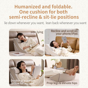 Saien Style moderne Ultra confortable lit en mousse à mémoire de forme oreiller compensé acide Reflux et soulagement des douleurs dorsales pour les dormeurs des jambes au genou - Product Image 3