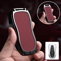 Étui de clé de voiture en cuir et alliage de zinc le plus populaire pour Geely Xingyue Boyue Pro Geometry C
