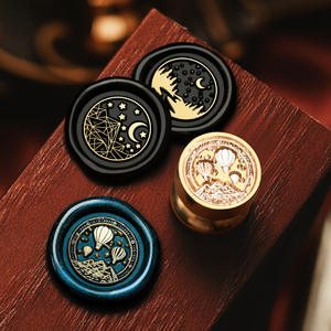 Mini-têtes de tampon à cire de 1,5 cm en laiton gravé, petites tampons décoratifs, spécifications individuelles, tampon standard - Product Image 4