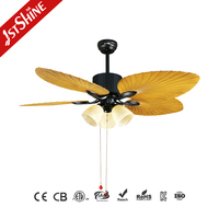 1stshine 52 pouces Villa Decoration Fancy Ceiling Fan Classic Led Light Ceiling Fan Lamp