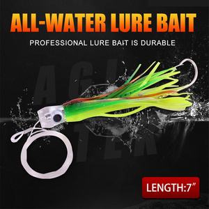 Kit <span class=keywords><strong>di</strong></span> esche morbide in PVC con gonna, design polpo e <span class=keywords><strong>calamari</strong></span>, esche artificiali morbide per zander, lucci, salmoni, merluzzi, esche artificiali per acqua salata - Product Image 2