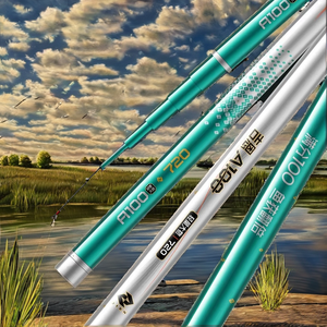 Canne à pêche télescopique en carbone <span class=keywords><strong>JIEN</strong></span> A100 pour la pêche en eau douce, carpe, truite, action moyenne, puissance élevée, fabrication taïwanaise, pêche au fond - Product Image 2