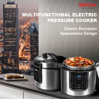 Cuisinière à pression électrique intelligente numérique haute pression en acier inoxydable, cuiseur vapeur, friteuse, cuiseur à riz automatique, multicuiseur électrique en aluminium