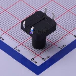 TS-1094-A16B3-D1 Tactile Switch Through hole Component (THT)-4P,12x12mm Switch Single Pole Single Throw Round Button 2.5N 12mm - Product Image 2