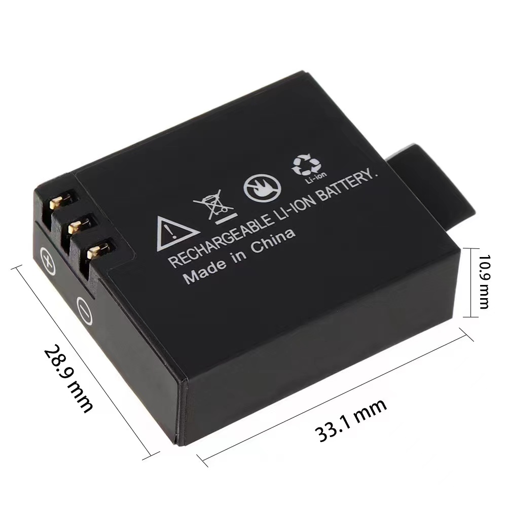 Batteria Agli Ioni Di Litio 3.7V 900mAh Per Action Cam SJ4000 / SJ5000 / SJ6000 / M10
