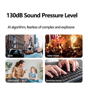 V39 AI Intelligente Rausch unterdrückung Drahtloses Lavalier-Mikrofon Revers Dual-Funk mikrofon mit Lade koffer - Product Image 5